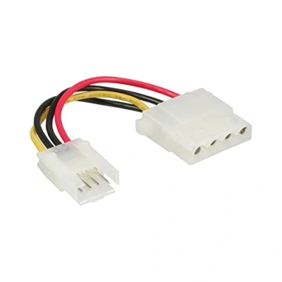 Image de InLine Adaptateur secteur connecteur mini alimentation 4 broches (M) pour interne plots (F) 6 cm