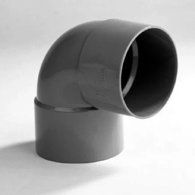 Afbeelding van Dyka Korte bocht 2x lijmmof 90 PVC keurmerk BRL52100 50mm
