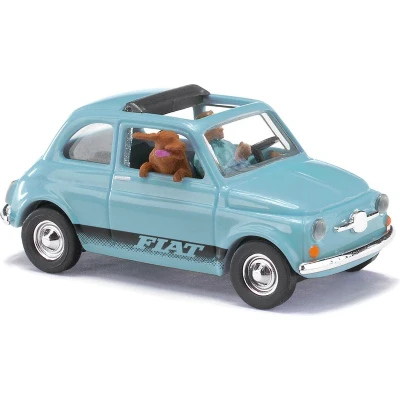 Afbeelding van Busch 48735 H0 Auto Fiat 500 met bestuurder en hond