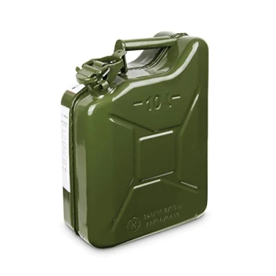 Afbeelding van Jerrycan 10 liter benzine en diesel metaal groen