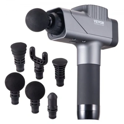 Image de VEVOR Pistolet de massage tissus profonds masseur muscle à percussion 6 têtes