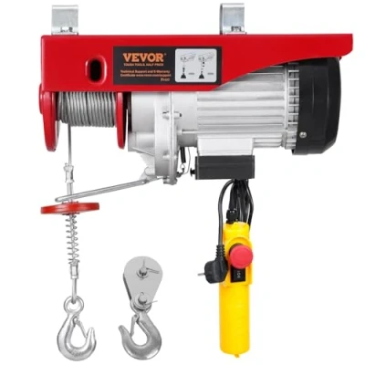 Image de VEVOR Palan Électrique Charge Double Câble 400kg avec Télécommande Filaire 4,2m