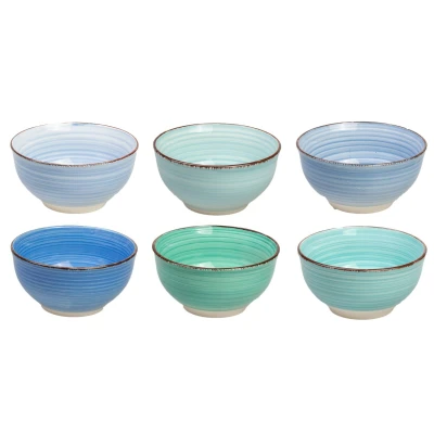 Afbeelding van Cookinglife Kleine Kommen Ocean Blue ø 12 cm 6 stuks