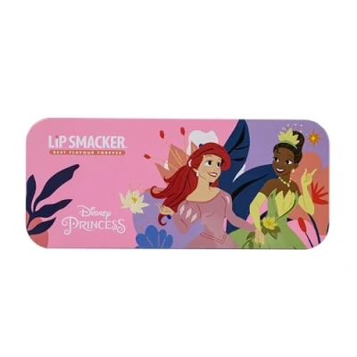 Afbeelding van Lip Smacker Disney Princess nagellakset van tin, cadeauset, nagellak voor kinderen, inclusief 3 kleuren en stickers de prinsessenlook je kinderen