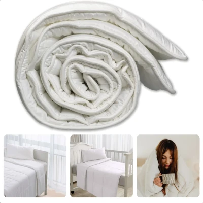 Afbeelding van Cheqo® 4 Seizoenen Dekbed 135x200 Wit 300 + 200 gr/m2 Microfiber vulling Beddengoed Anti Allergie Zomerdekbed Winterdekbed Hotel Kwaliteit All Season Extra Comfort Polyester Machinewasbaar 30 Dagen Proefslapen
