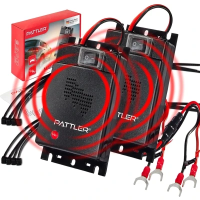 Afbeelding van PATTLER® Anti marter auto ultrasone bescherming tegen wezels voor knaagdier weeverjager repeller voertuig ongedierte afstoten 2 stuks