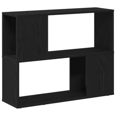 Afbeelding van vidaXL TV kast Zwart eiken Bewerkt hout 80 x 24 63 cm meubel