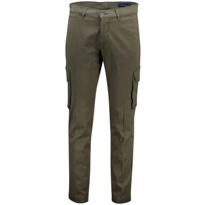 Afbeelding van Pierre Cardin Pantalon Heren cargo groen effen