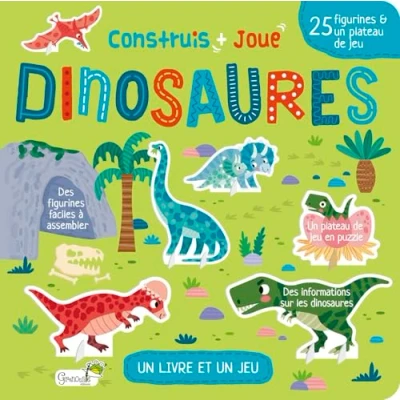 Afbeelding van LES DINOSAURES (CONSTRUIS ET JOUE)