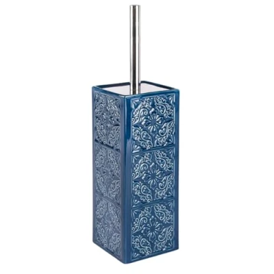 Afbeelding van Wenko Toiletborstel Met Houder Cordoba 35 Cm Keramiek Blauw