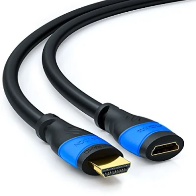 Afbeelding van deleyCON 5 m HDMI verlenging, compatibel met 2.0a/b/b/1.4a, UHD 4K HDR 3D 1080p 2160p ARC, zwart