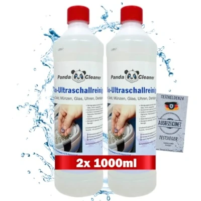 Afbeelding van PANDACLEANER® ultrasone reiniger voor ultrasoon bad concentraat brillen, sieraden, tandheelkundige producten, goud, munten, glas, horloges (waterdicht) en nog veel meer. 2000 ml