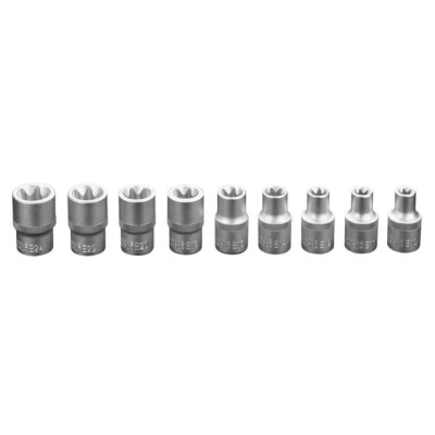 Afbeelding van NEO TOOLS 08 649 Doppenset 9 Buiten Torx Chroom vanadium staal 1/2