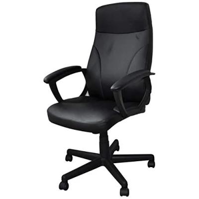 Afbeelding van Office Products Bureaustoel Kreta met AL zwart, Gaming stoel, Zwart