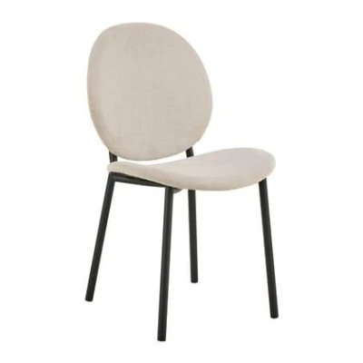 Afbeelding van Bianca eetkamerstoel stof beige.