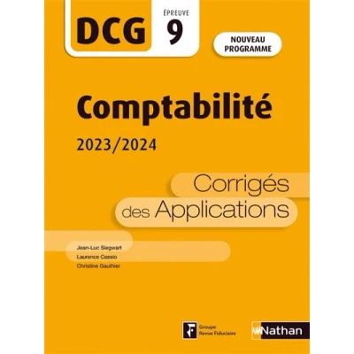 Image de Comptabilité DCG Epreuve 9 Corrigés des applications 2023/2024