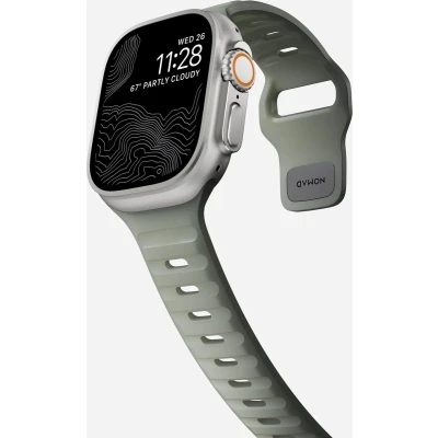 Afbeelding van Nomad Sport horlogebandje FKM rubber geschikt voor Apple® Watch 45 mm &amp; Apple 49 Ultra Coastal Rock