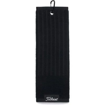 Afbeelding van Titleist Trifold Cart Golfhanddoek Zwart