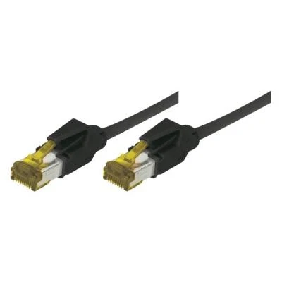 Image de Cordon Patch Rj45 S/ftp cat 6a Lsoh Snagless Noir 2 m