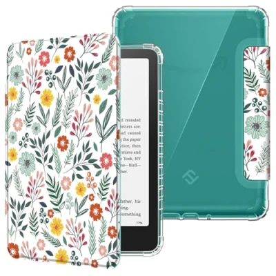 Afbeelding van Fintie beschermhoes compatibel met 7 inch Kindle Paperwhite (12e generatie) 2024 en Colorsoft Signature Edition, transparante zachte TPU automatische slaap/wake functie,