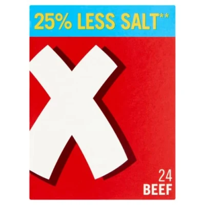 Afbeelding van Oxo 25% minder zout, 24 blokjes runderbouillon, 142 g