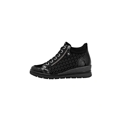 Afbeelding van Remonte Veterboots Dames Zwart Maat:36