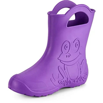 Afbeelding van Ladeheid LA CA FrogWomen Dames Regenlaarzen Rubber Laarzen EVA Kikker Lilla 40/41