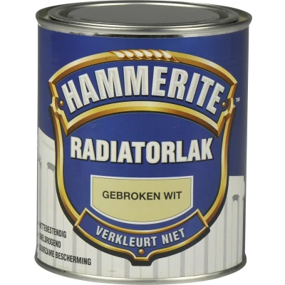 Afbeelding van Hammerite Radiatorlak Gebroken Wit 0,25 liter