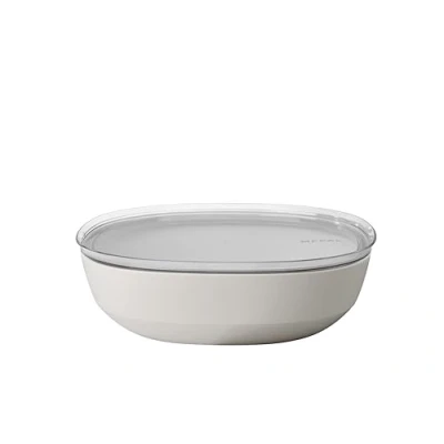 Afbeelding van Mepal Silueta Schaal Met Deksel 4 Liter Nordic White Wit Schalen