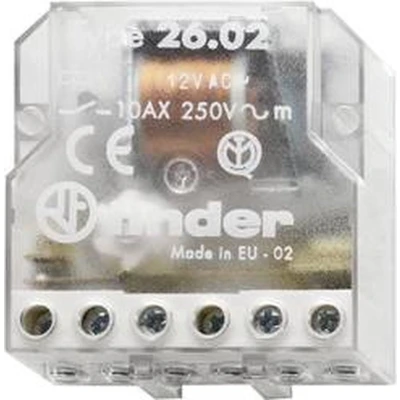Afbeelding van Finder 26.02.8.012.0000 Stroomstootschakelaar Inbouw 2x NO 12 V/AC 10 A 2500 VA 1 stuk(s)