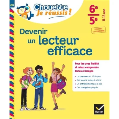 Image de Devenir un lecteur efficace 6e, 5e Chouette, Je réussis !