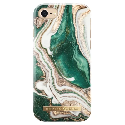 Afbeelding van iDeal of Sweden Fashion Case telefoonhoesje iPhone 8/7/6S/6 golden jade marble