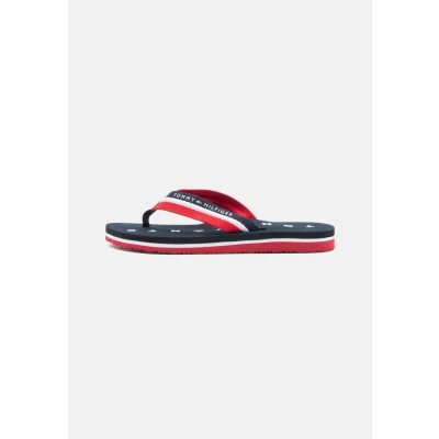 Afbeelding van Tommy Hilfiger Loves Beach Teensandalen, Dames, Maat: 40, Blue Textiel