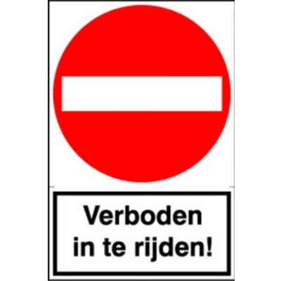 Afbeelding van Artelli Sticker Verboden in te rijden