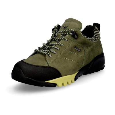 Afbeelding van Waldläufer Amiata Sportieve veterschoenen, Dames, Maat: 37, Olivgelb Nubukleer