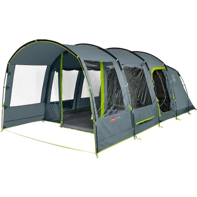 Afbeelding van Coleman Vail 4L Tunneltent Familietent tent 4 persoons XXL slaapcabines Grijs/Groen