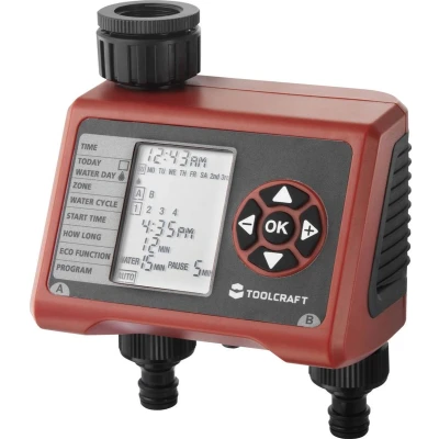 Afbeelding van TOOLCRAFT Easy Duo TO 7141443 Besproeiingsbesturing werkt op batterijen