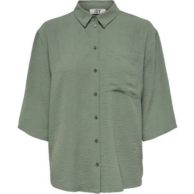 Afbeelding van Jacqueline de Yong Blouse Jdydivya 3/4 Loose Shirt Wvn Noos 15271186 Sea Spray Dames Maat S