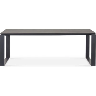 Afbeelding van Lisomme Jens Tuintafel Zwart Buitentafel Groot 210 x 100 cm