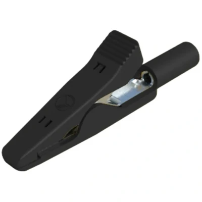 Afbeelding van SKS Hirschmann MA 1 Miniatuur krokodilklem Zwart Klembereik (max.): 4 mm Lengte: 41.5 stuk(s)