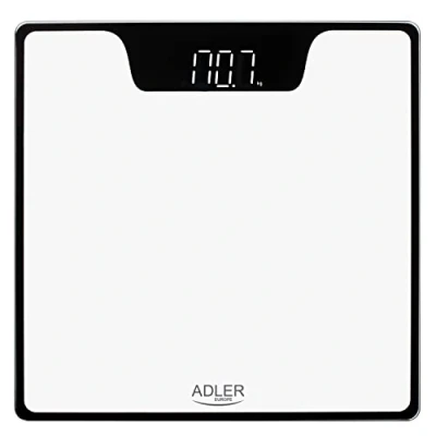 Afbeelding van adler AD 8174w Personenweegschaal Wit met led display