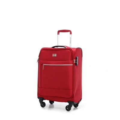 Afbeelding van WITTCHEN MIRA Line Bagagekoffer van zacht polyester, telescopische handgreep, vier zwenkwielen, TSA cijferslot, Rood, Handbagage
