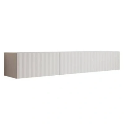 Afbeelding van Meubella TV Meubel Angelina Wit 192 cm
