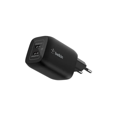 Afbeelding van Belkin Gaming Netspanningsadapter 65 Watt stroomtoevoer 3.1 2 uitgangsaansluitingen (24 pin USB C) zwart