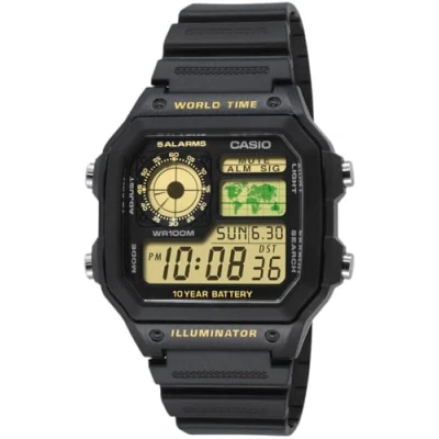 Afbeelding van Casio 1200wh Sports Polshorloge Zwart