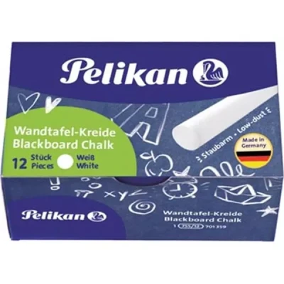 Afbeelding van Pelikan schoolbordkrijt wit krijt