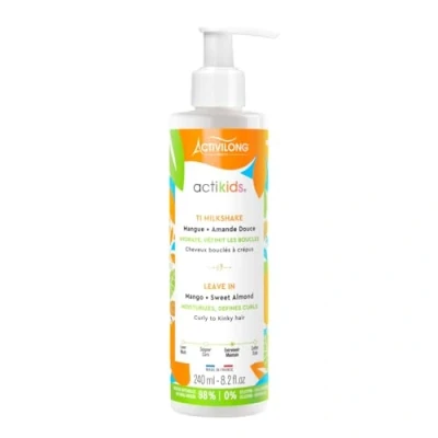 Image de ACTIVILONG Ti Milkshake Leave In Actikids Sans Rinçage Cheveux Bouclés À Crépus Dès 3 ans Definit Et Hydrate Ingrédients Naturels Vegan Parfum Hypoallergénique Made France 240ml