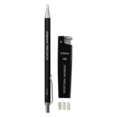 Afbeelding van Derwent Precisie van 0,5 mm HB mechanisch potlood set 2302428