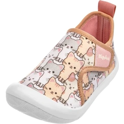 Afbeelding van Playshoes Chaussures de loisirs chat Allover unisexe pour enfant, Chats roses allover, 25 EU