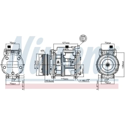 Afbeelding van Nissens Airco compressor 89329